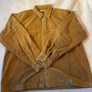 Billabong mustard corduroy flannel